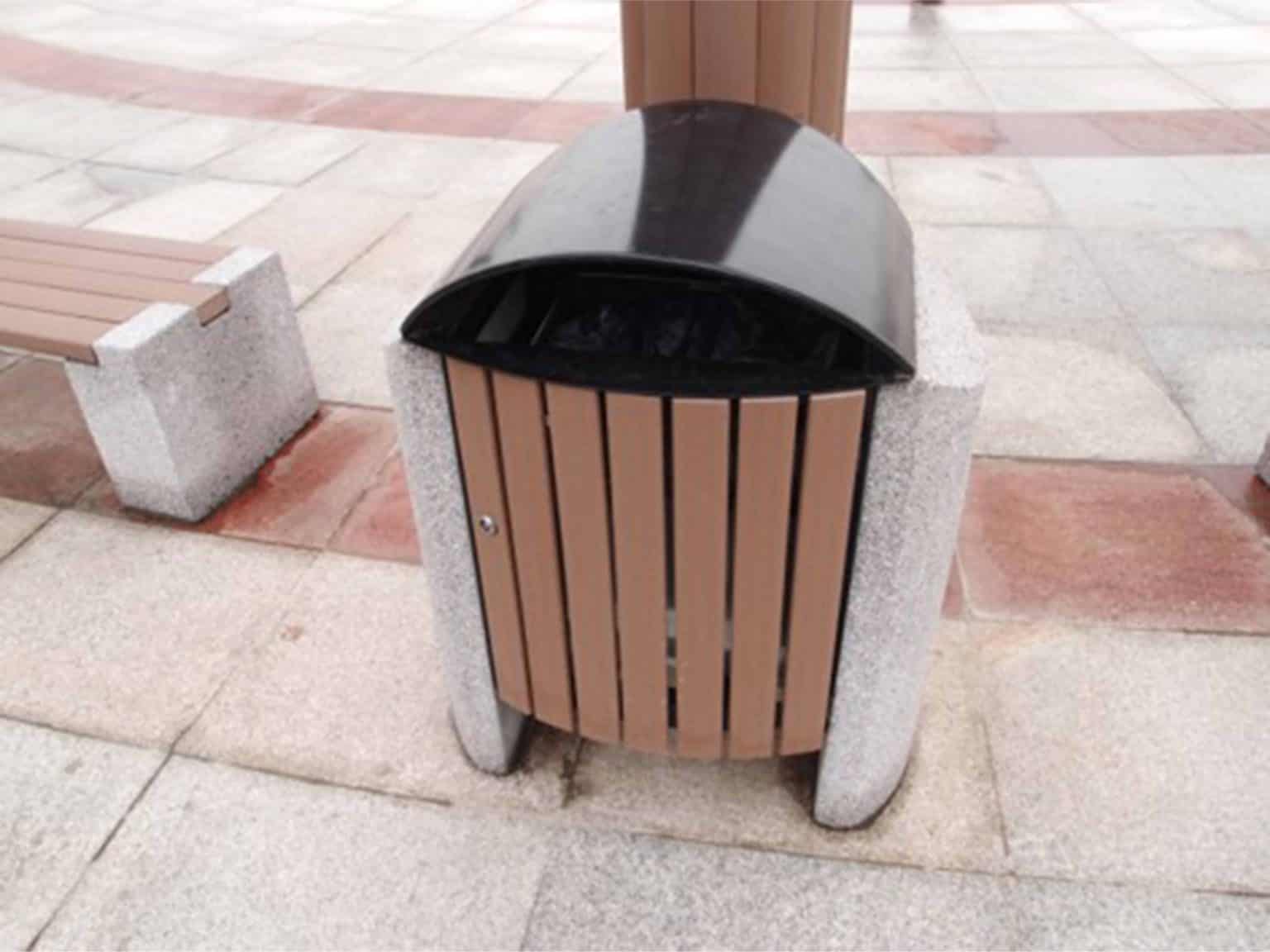 Recycled wood bin