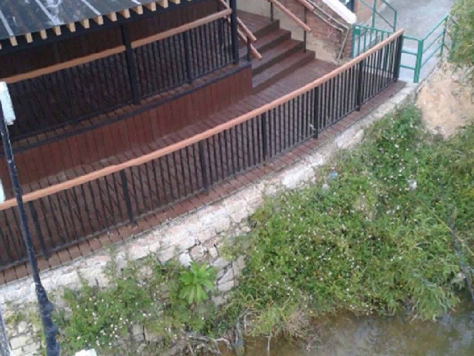 Recycled wood pier